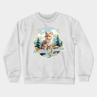 Anything is possible with Dad Crewneck Sweatshirt